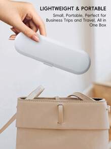 Estuche de viaje para cepillo de dientes eléctrico para Phillips Sonicare, OralB IO, Pro y serie D y la mayoría de otros cepillos de dientes eléctricos, estuche protector de viaje portátil para accesorios del cepillo de dientes