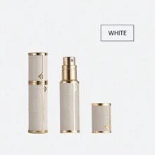 1pc Louischanzl 5ml Premium Leather Sealed Mini Travel Refillable Perfume Atomizer Bottle With Bottom Filling Valve