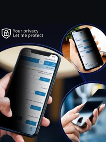 3 Stück Datenschutzblende - Höchster Datenschutz, robuster gehärteter Glas Bildschirmschutz - universell kompatibel mit iPhone 16 15 14, 11, 12, 13, 15, Pro, Max, Mini, 7, 8, Plus, X, XR, XS MAX Se