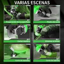 2 Batteries Mini Cordless Grinder Polisher - Green - View 5