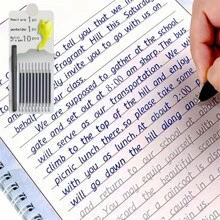 英文斜体 3D 凹槽练习书法字帖手写练习字母单词，学生最喜欢的开学季、万圣节、圣诞节礼物、可重复使用、办公室、学校、绘画、学生、马克笔、文具、男孩、女孩、学校用品、学校用品、返校