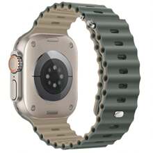 1 条海洋风格表带兼容 49/46/45/44/42/41/40/38 毫米 Apple Watch 表带，适用于 10/9/8/7/6/5/4/2/2/1 系列，男女皆宜 - 彩色 - 查看 3