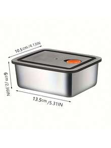 5 szt. pojemników do przechowywania żywności ze stali nierdzewnej z pokrywkami - szczelne, mroźne kwadratowe pudełka bento, odpowiednie do owoców i przekąsek - piknik i organizacja kuchni pojemniki na lunch pojemniki na żywność