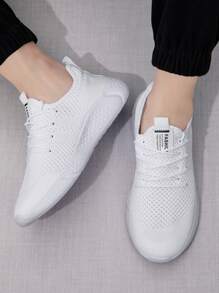 男士時尚運動鞋運動鞋防滑步行鞋輕盈透氣網面跑步鞋