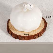 1pc 2024 Halloween Pumpkin Scented Candle, Funny Decor Shape For Horror Party, Gift & Decoration, Realistic Pumpkin Candle, Happy Halloween - Multicolor - View 9