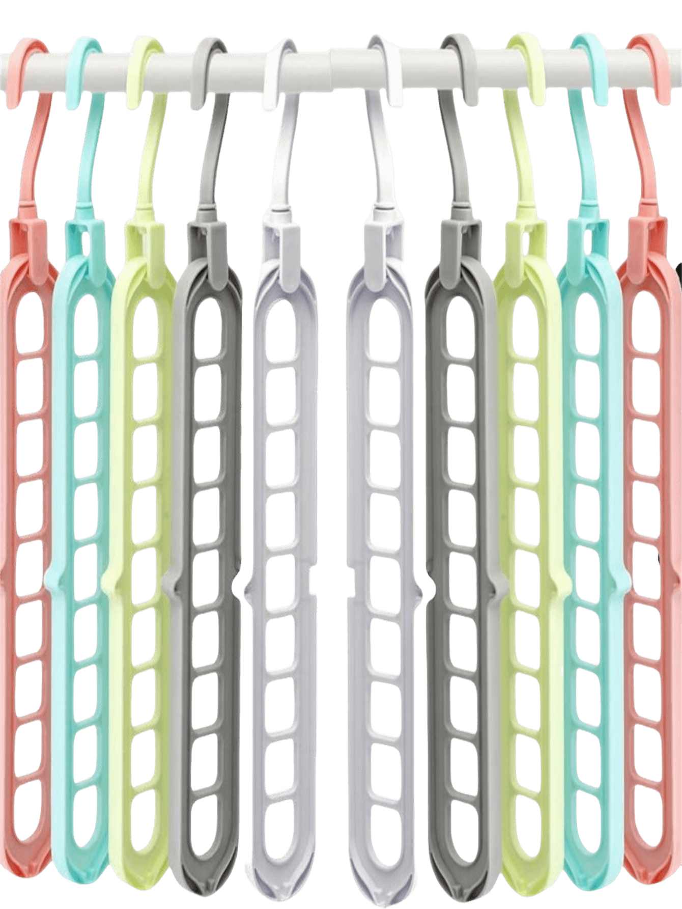 Closet Organizers And Storage,Travel Hangers,College Dorm Room Essentials,Pack Of 10 Multifunctional Organizer Magic Space Saving Hangers With 9 Holes Storage Organization For Wardrobe Closet