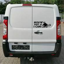 Car Stickers Movin As Fast As I Can Decoration For Motorhome Horsebox Caravan Camper Van Body Back Door Turtle Decor Decals Auto Tuning Accessories Vinyl  Cover - 40x14cm/15.75x5.51inch - View 4