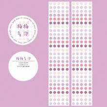 Minimalistische stijl Polka Dot kleurrijke Washi Tape, enkele rol, studentencadeau, DIY Planner Supplies, decoratieve tape, zelfklevende tape