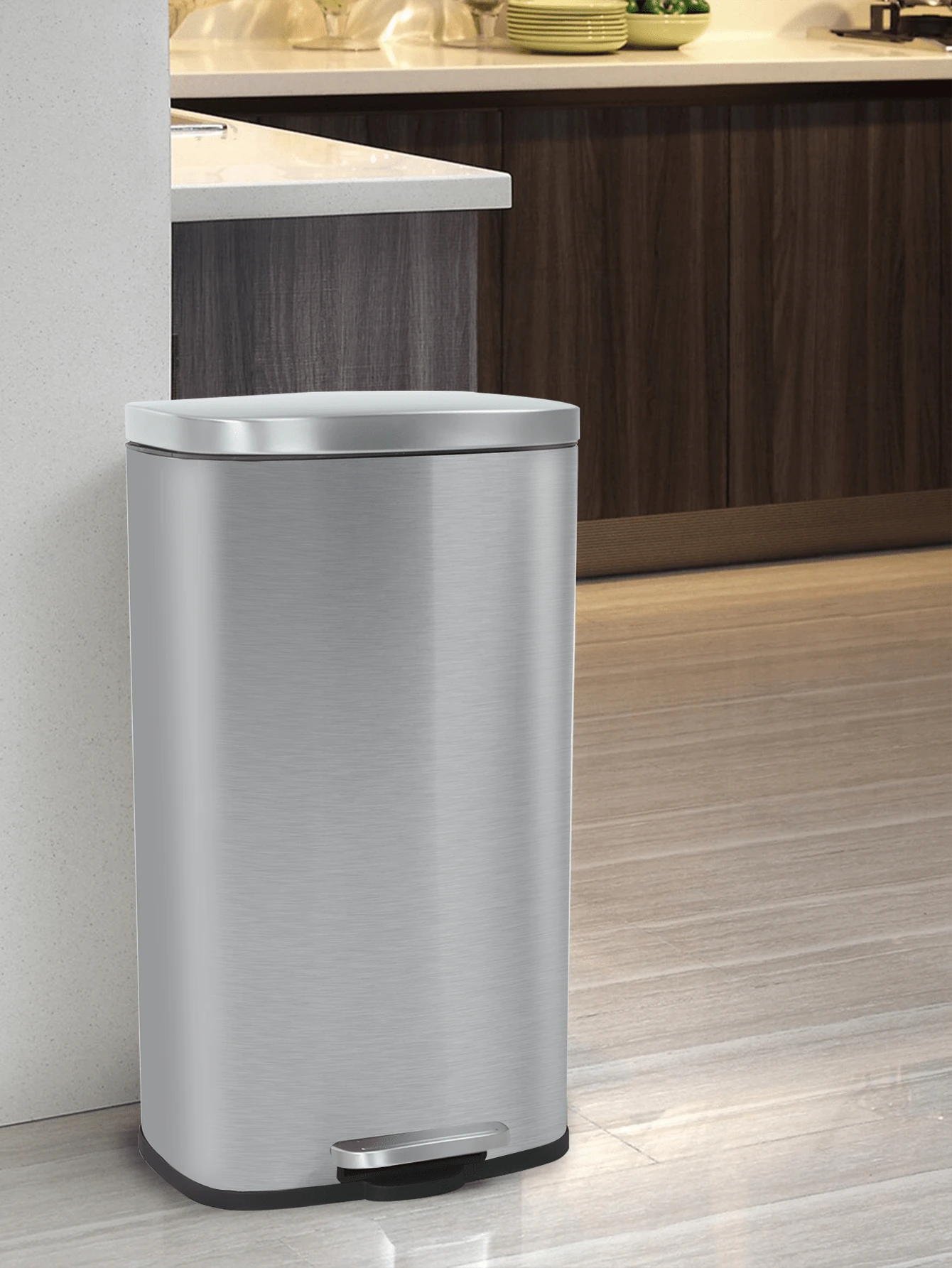 8 Gallon 30 Liter Trash Can Kitchen Garbage Can Fingerprint Proof 8-gallon-30-liter-trash-can-kitchen-garbage-can-fingerprint-proof