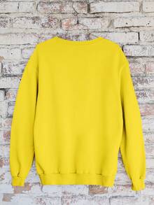 Demo Slayer Tanjiro Anime Kamado Sweatshirt NECK 1266 Fluxo FX - Màu vàng - Xem 2