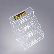 1 Hộp đựng danh thiếp để bàn dọc nhiều lớp trong suốt, mỗi lớp có thể chứa khoảng 50 danh thiếp tiêu chuẩn, thích hợp để trưng bày trên quầy hoặc bàn làm việc văn phòng. - Trong sáng - Xem 6