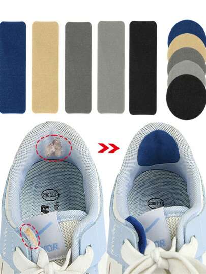 1/2set (6pcs/Set) Sports Shoes Side Edge Repair Patches, Lining Hole Fixer, Heel Wear Protector Stickers, For Women Men Sneakers Shoes, Casual Shoes, Shoes Accessories For Women Men