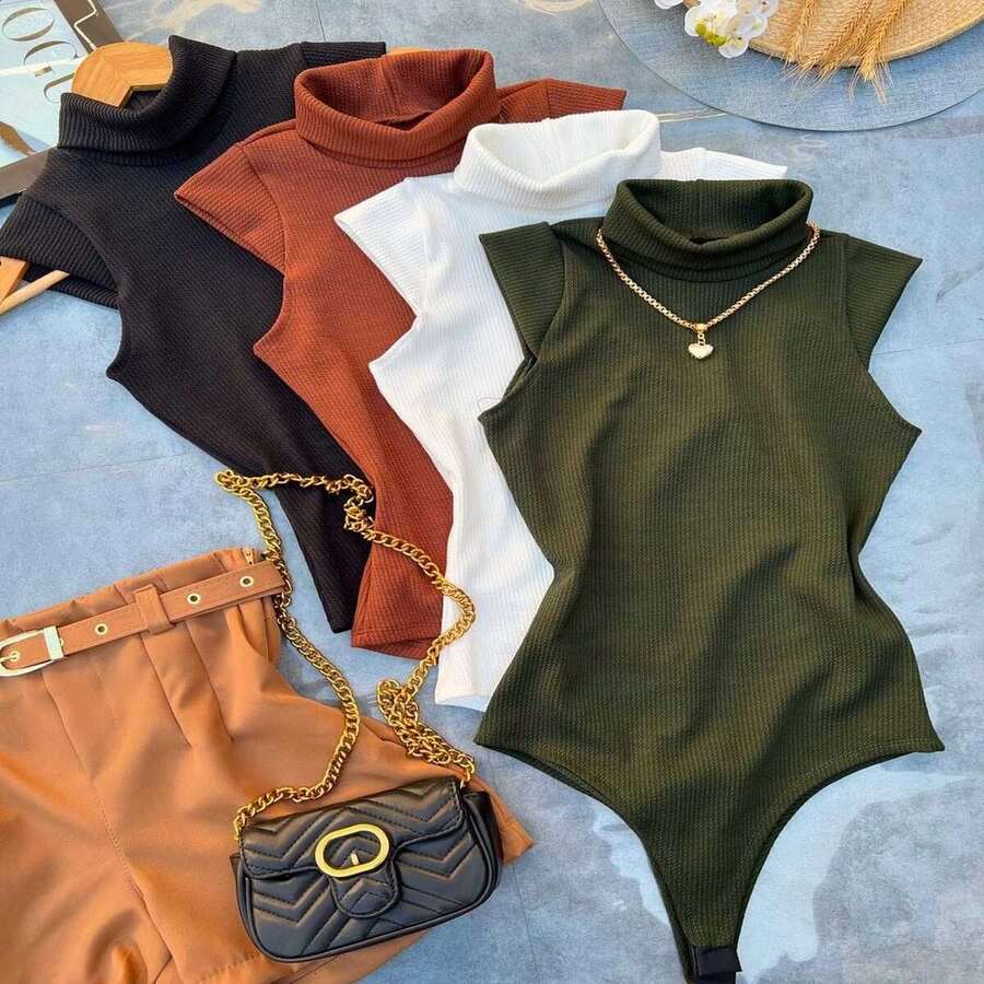 Women's Bori With Collar Detail On The Shoulder - 黑色 - 查看 1