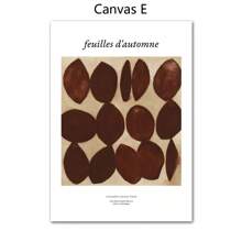 1 幅抽象几何叶花瓶银杏叶墙壁艺术帆布画北欧海报和印刷墙画适用于客厅装饰无框架 - 彩色 - 查看 47