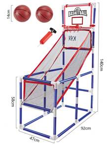 便携式壁挂篮球板，可拆卸篮球架，儿童学生运动玩具，男孩室内/室外锻炼玩具