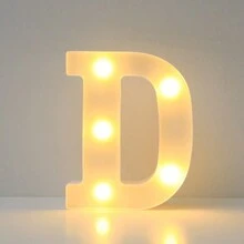 1 chiếc đèn chữ cái LED trang trí nhà cửa sáng tạo 16cm/6.3in, đèn số 0-9 để bàn trong nhà, đèn chữ cái, đèn trang trí chữ cái, đèn chữ cái dùng trang trí đám cưới, cầu hôn, sinh nhật, kỷ niệm, đèn trang trí Halloween, đèn trang trí Giáng sinh. - Trắng - Xem 22