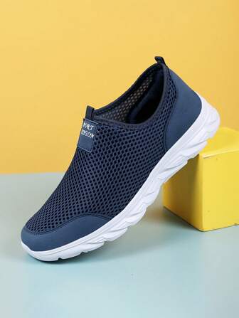 Pantofi de vară, EVA, respirabili, 2024, pentru bărbați, țesătură, moale și ușoare, mulași casual, potriviti pentru vacanță, sporturi în aer liber, navetă