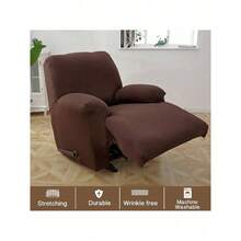 Stretch Recliner Slipcover, Couch Cover, Sofa Cover, Furniture Chair Slipcovers - Màu nâu - Xem 2