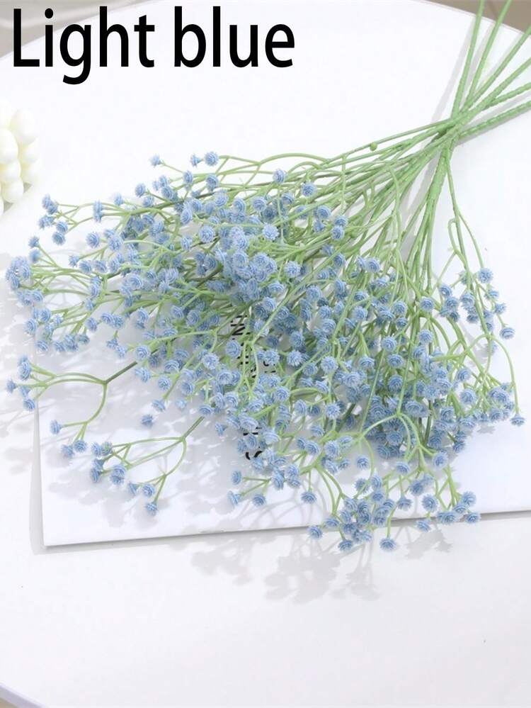 3 件装人造花满天星、新娘婚礼装饰单支塑料手捧花 DIY 适用于家庭卧室办公室装饰、花园庭院装饰、花瓶填充、场景装饰 - 3PCS - 查看 9