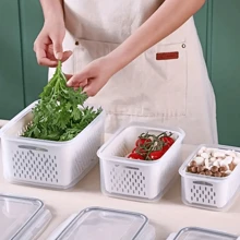 3pcs Silicone Sealed Freshness Boxes - Multipurpose Reusable Rectangle Containers For Freezer, Fruits, Vegetables, And More - Keep Food Fresh Longer - Multicolor - View 9