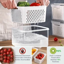 3pcs Silicone Sealed Freshness Boxes - Multipurpose Reusable Rectangle Containers For Freezer, Fruits, Vegetables, And More - Keep Food Fresh Longer - Multicolor - View 5