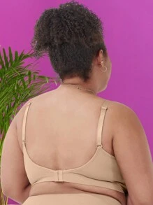 Plus Size Nursing Bra Without Pads For Postpartum Mother - Màu nâu Sô-cô-la - Xem 4
