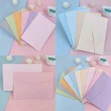 20/60pcs Multi-Color Letter Envelopes 16*11cm, Ins Style Paper Bags, 10-Color DIY Envelopes Romantic And Simple Envelopes Back To School