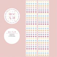 Minimalistische stijl Polka Dot kleurrijke Washi Tape, enkele rol, studentencadeau, DIY Planner Supplies, decoratieve tape, zelfklevende tape
