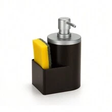Dispenser For Detergent And Sponge, 600ML, Black/Matte Chrome, Concept Line, Arthi, 8120 - 黑色 - 查看 1