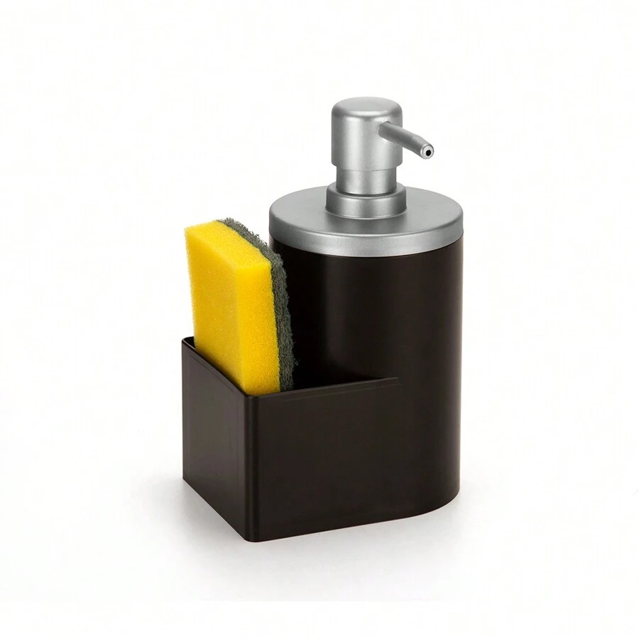 Dispenser For Detergent And Sponge, 600ML, Black/Matte Chrome, Concept Line, Arthi, 8120 - 黑色 - 查看 1