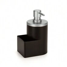 Dispenser For Detergent And Sponge, 600ML, Black/Matte Chrome, Concept Line, Arthi, 8120 - 黑色 - 查看 2