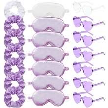 15 Stücke Brautjungfer Bademantel Set mit 5 Stücke Schlafmaske, 5 Stücke Elastikhaarbänder und 5 Stücke Brillen für den Hochzeitstag, Hochzeitsvorbereitungen, Junggesellenabschiede, Cosplay, Kostümpartys, Aufführungen