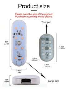 汽车氛围灯，USB 充电触摸传感器粘贴安装 LED 装饰灯 - 多款多色 - 查看 5