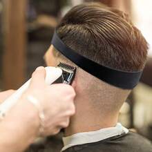 弧形硅胶带，颈部剃须模板毛发修剪指南，符合人体工程学的可洗颈圈剃须模板，适用于 DIY 家庭毛发修剪和美发 - 彩色 - 查看 6