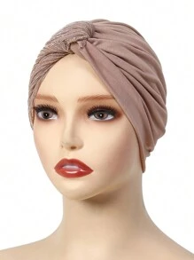 1pc Phụ kiện Abaya cho phụ nữ Khăn trùm đầu màu trơn Khăn trùm đầu Khăn xếp Hijab Băng đô Hàng ngày Khăn trùm đầu Quần áo che mặt - A - Xem 15