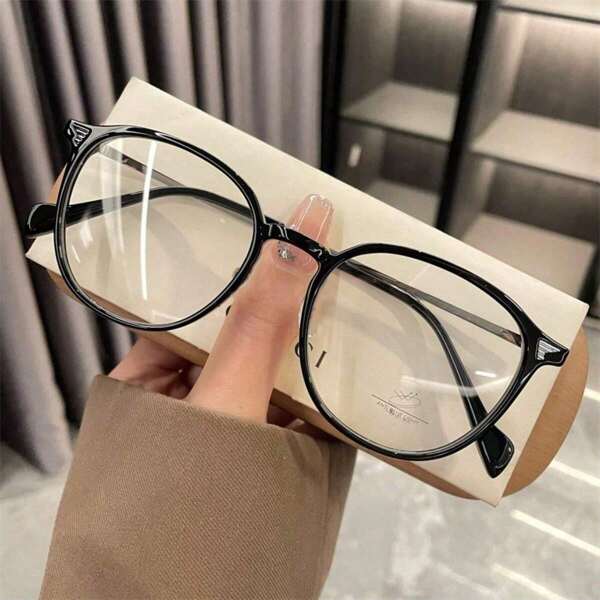1pc Unisex Fashion Non-Prescription Glasses, For Reading, Daily Use (Excluding Box In The Cover Photo)