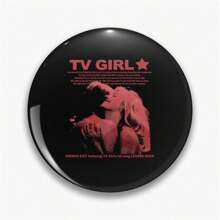 44mm 1.7inch Pins Broach DIY Buttons Snap-In Craft - Black - View 1