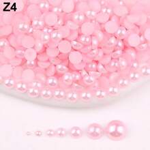 2mm,3mm,4mm,5mm,6mm,8mm,10mm,7 Sizes Non-AB Normal Colors Flat Back Half Round Pearls, Multi Colors Crystal Gems Non Hot Fix DMC Jewelry Rhinestones Beads Stones Diamond 3D Pattern Design Accessories Glitter Manicure Decal Decorations For Clothes,Bag,Shoes,Cups,Phone Covers,Handicrafts,Diy Trim. - Non-aB Colors - View 24