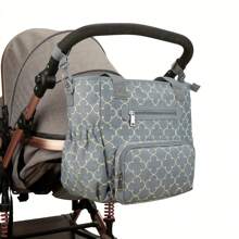 7件套多功能妈妈包、旅行包、手提包、大容量单肩包/手提包 - 寶藍色 - 查看 4