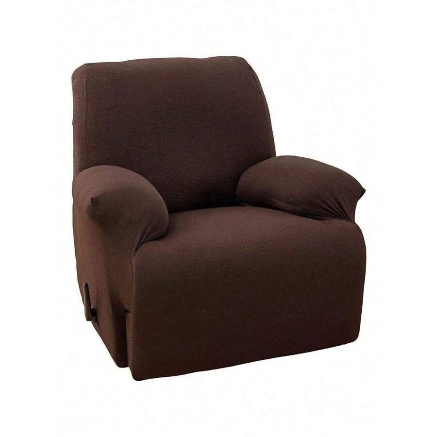 Stretch Recliner Slipcover, Couch Cover, Sofa Cover, Furniture Chair Slipcovers - Màu nâu - Xem 1