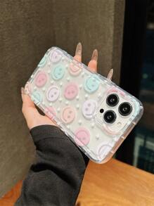 Funda compatible con iPhone 15 Pro Max, serie iPhone 14, iPhone 13 Pro, iPhone 12/11, iPhone 8 Plus, iPhone X/XS, iPhone XS Max, con expresión de manzana, funda protectora suave y de moda unisex