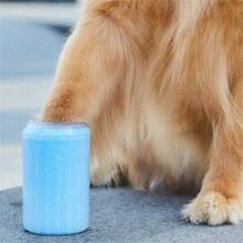 1 pieza Limpiador de patas de perro, taza lavadora, cepillo de taza limpiadora de suministros para mascotas para perros y gatos, limpiador de patas de mascota sucia para perros de talla pequeña, mediana y grande
