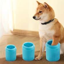 1 pieza Limpiador de patas de perro, taza lavadora, cepillo de taza limpiadora de suministros para mascotas para perros y gatos, limpiador de patas de mascota sucia para perros de talla pequeña, mediana y grande