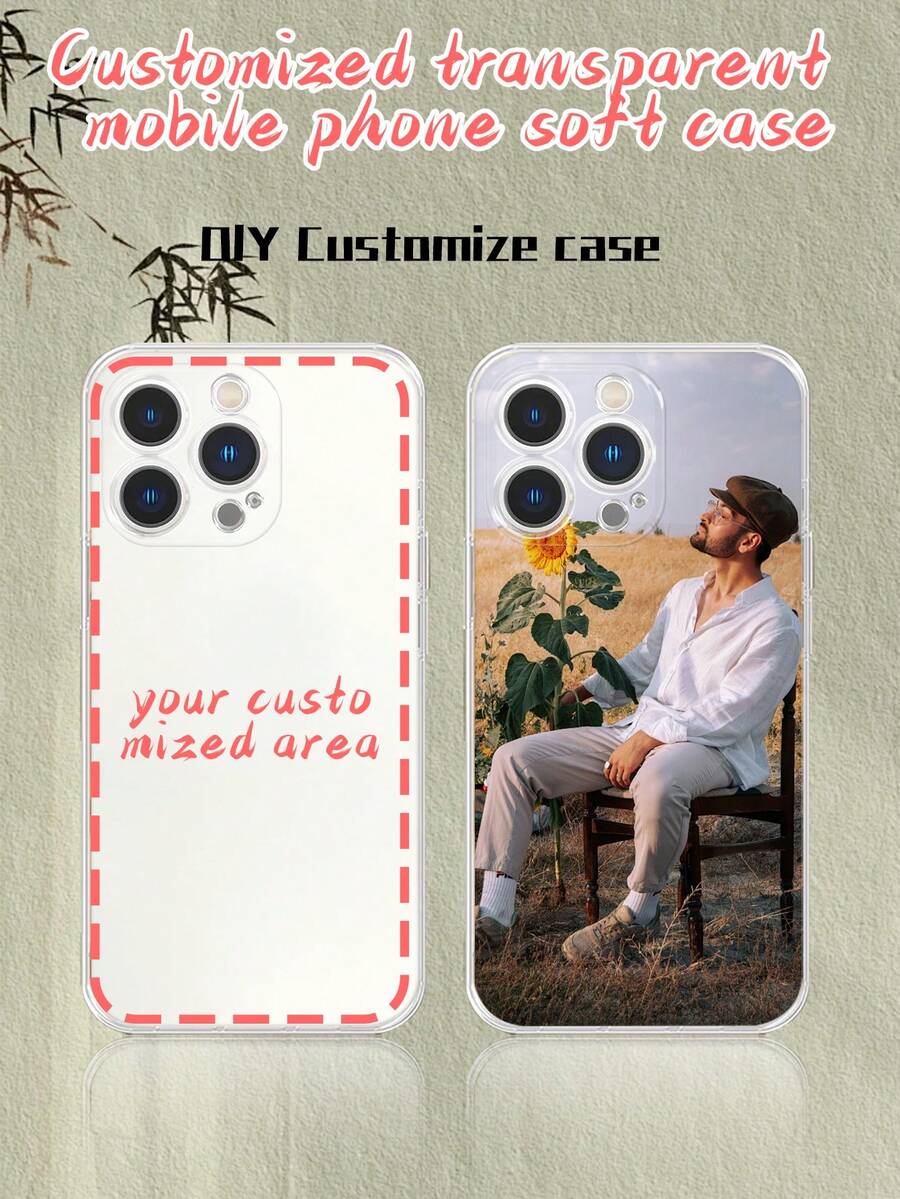 1 Ốp lưng điện thoại TPU mềm tùy chỉnh tối giản tương thích với iPhone 15, iPhone 15 Pro, iPhone 15 Pro Max - Trong sáng - Xem 1