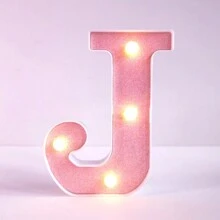 1pc 6.3inch Creative Pink Luminous A-Z Letter Light,Number Shape Light,Battery Powered Alphabet Light, Home Decor Letter Lamp,Room Decor Letter Shape Night Light,Bedroom Decor, Wedding Decor, Party Decor, Birthday Decor,Home Desktop Decoration Alphabet Light,Valentine's Day Decorative Lights