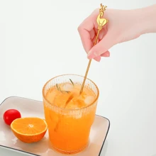 1 que trang trí quầy bar cocktail bằng thép không gỉ 304 Giáng sinh, que khuấy trà sữa cà phê cocktail bằng kim loại, que khuấy quầy bar Giáng sinh, dùng ngoài trời, cắm trại - Nhiều màu - Xem 5