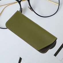 1pc Soft Glasses Bag Fashion PU Leather Eye Glasses Reading Glasses Pouch Cover Portable Eyeglasses Case Holder Glasses Case Holder Organizer Storage Eyeglass Case Protective Case Glasses Bag Sunglasses Pouch For Travel Vacation Cruise Summer Holiday Travelling Bag Travel Stuff Essentials For College Dorm Home School Travel Kit