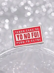 Creative Enamel Badge With Lettering, A Custom Brooch, Lapel Pin, Jewelry, Or A Gift For A Friend.