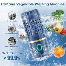 Fruit And Vegetable Washing Machine, Fruit And Vegetable Purifier Using OH Ion Purification Technology, Used For Washing Fruits, Vegetables, Rice, Tableware, Etc.