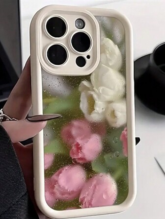 Etui na telefon z TPU Summer Apple Floral kompatybilne z iPhone 7/8/X/XS/11/12/13/14/15 Series - piękne etui ochronne z wzorem róż, pyłoszczelne, eleganckie, ściśle dopasowane, miękkie w dotyku